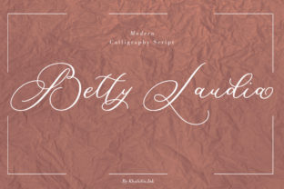 Betty Laudia Font: Elegant Script for Craft Projects
