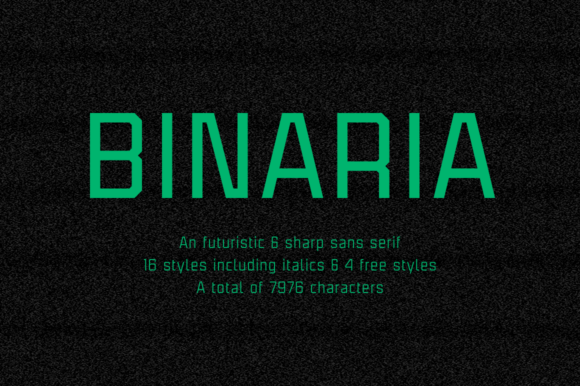 Binaria Family: A Modern Font for Business
