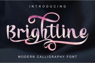 Brightline Font: Modern Calligraphy for Web Design