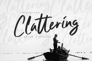 Clattering: A Bold Script Font for Business Branding