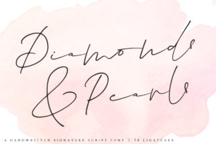 Diamonds Pearls Font for Crafters