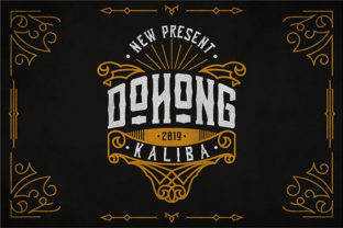 Dohong Kaliba: A Bold Statement in Decorative Typography