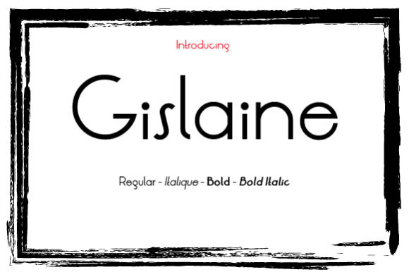 Gislaine Family: A Font for Business Clarity