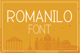 Modern Sans Serif Font: Romanilo
