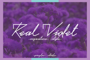 Real Violet Font for Elegant Design