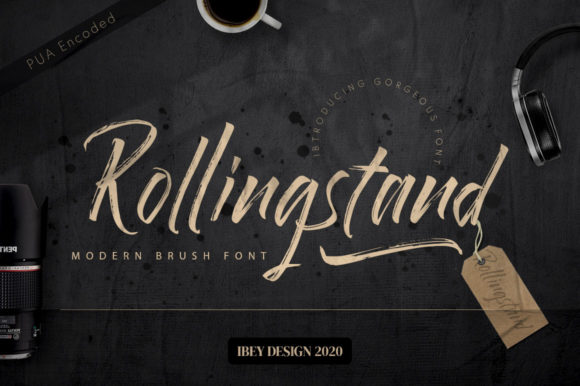 Rollingstand: A Modern Handwritten Font