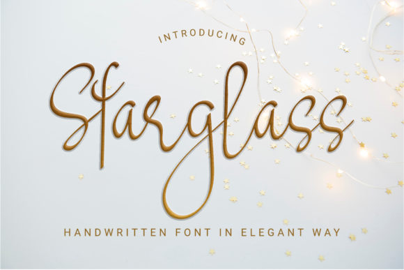 Starglass: A Sweet Script Font for Crafters