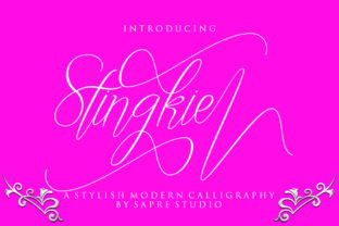 Stingkie: A Stylish Script Font for Business