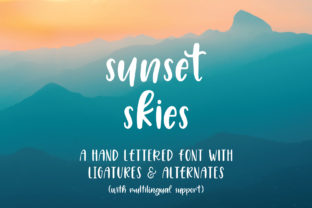 Sunset Skies Font Review