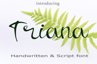 Triana: A Handwritten Font for Editorial Design