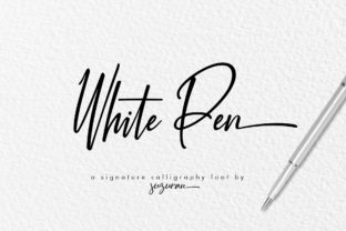 White Pen Script Font Review